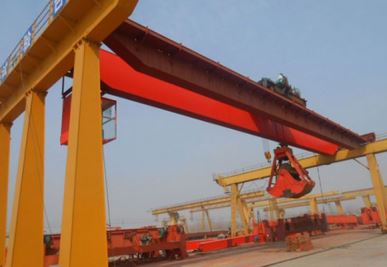 Double Girder Celtnis ar greiferi